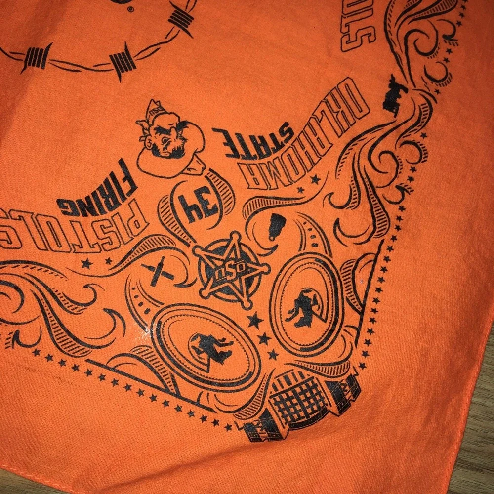OKLAHOMA STATE UNIVERSITY Pistols Orange Graphic Bandanna 19